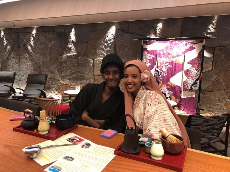 Ginza Matcha Experience with Sushi Toy Gift - Inside Japan Premium Lounge