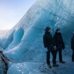 Glacier Hiking & Ice Climbing Tour from Reykjavik and Solheimajokull - Skógafoss and Seljalandsfoss between road and ice