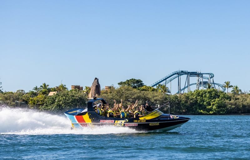 Gold Coast Jet Boat Ride - The Broadwater freestyle zone delivers the rush