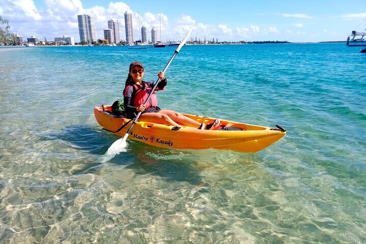 Gold Coast Kayaking & Snorkeling Tour - Landing at Dolphin Bay and walking across the island