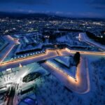 Goryokaku Tower Ticket in Hokkaido - Inside the tower: glass, displays and souvenirs