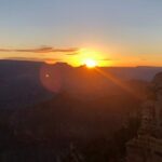 Grand Canyon Sunrise, Antelope Canyon and Horseshoe Highlights Tour - First light at the Grand Canyon South Rim