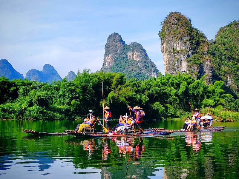 Guilin Li River 4-Star Cruise & Yulong River Bamboo Rafting Day Tour - The Yangdi to Caoping cruise: the day’s centerpiece