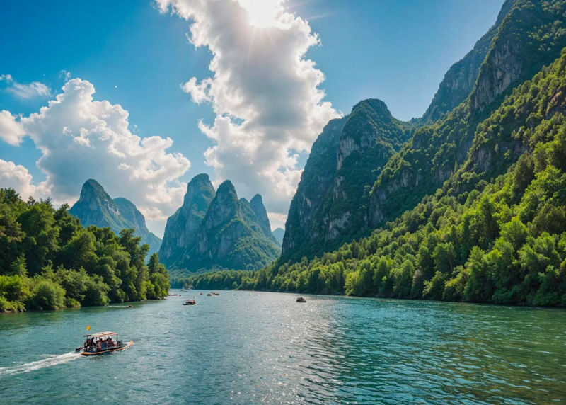 Guilin Li River & Elephant Trunk Hill 3-Day Discovery - Li River cruising: the region from the water