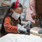 Gyeongju Making Wood Cutting Board experience - The instructor makes the machinery less intimidating