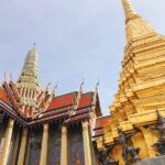 Half-day city tour of Bangkoks three major temples and the Grand Palace, departing in the morning by Panda Bus (A) - Wat Pho and the golden Reclining Buddha