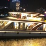 Han River Night Cruises By Dragon Cruise - The Dragon Bridge show from the river