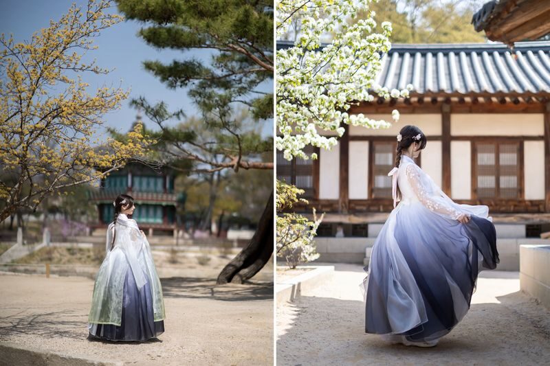 Hanbok Themed Photoshoot with Make-up by Hanbok That Day - From the fitting room to the palace gates