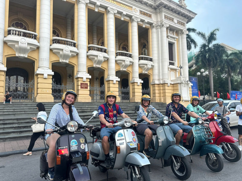 Hanoi Food Tour by Vintage Vespa - Bun cha, pho, and the point of eating along the way