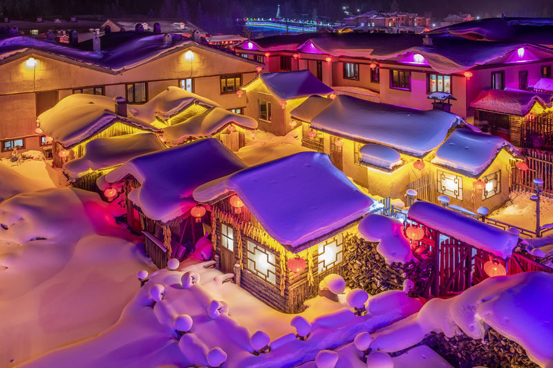 Harbin & Snow Village 2-Day Tour | Folk Heated Kang in Snow Village & Land First Class Vehicle - Forest trails, snow structures, and an activity park
