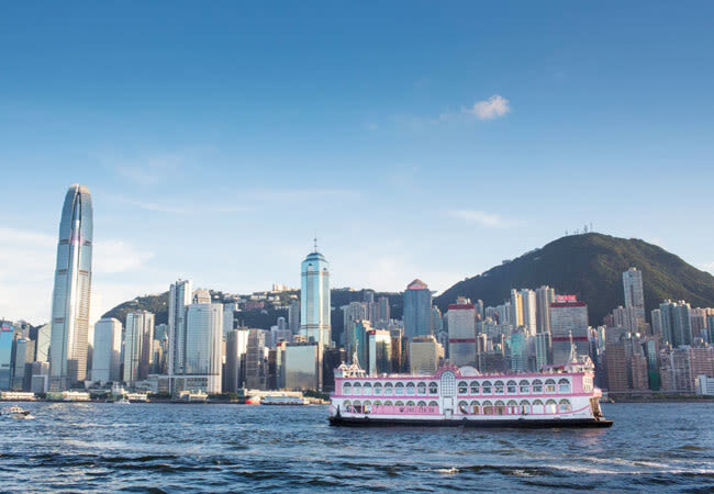 Harbour Cruise - Bauhinia - Leaving North Point at 17:15