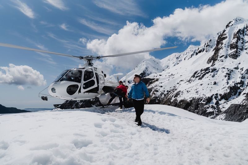Heli Hike on Franz Josef Glacier - Landing on the ice
