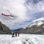Heli Hike the Tasman Glacier from Queenstown - The helicopter landing on Tasman Glacier