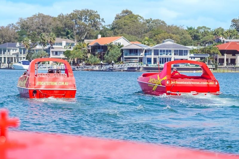 Helicopter Flight and Ultimate Jetboat Ride Combo - Starting at Chevron, then heading for the Broadwater