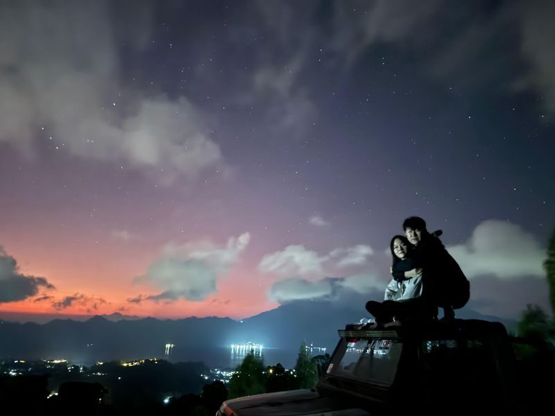 Highlight Drone Videographer with 4WD Jeep in Batur Volcano - From a 3:30 a.m. pickup to the mountain