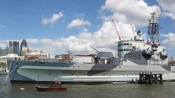 HMS Belfast Experience in London - Engine rooms and the work behind the guns