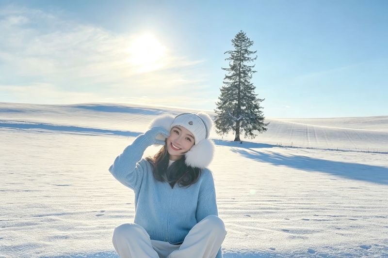 Hokkaido 1-Day Highlights Tour: Asahiyama Zoo, Biei Blue Pond, Ningle Terrace (Departing from Sapporo - optional winter snowmobiling - multiple routes available) - Biei’s Patchwork Road and the Seven Stars Tree