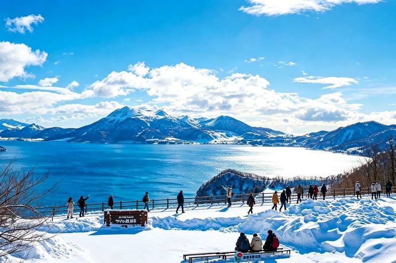 Hokkaido: Lake Toya Snowmobile & Noboribetsu Hell Valley & Bear Ranch & Lake Hill Farm Day Tour - The early start and seasonal first stop