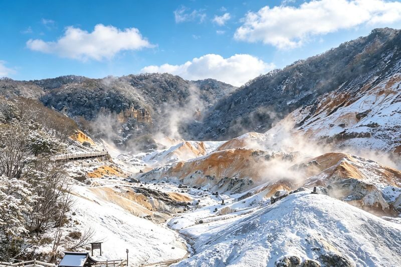 Hokkaido Noboribetsu Selected Day Tour: Lake Toya, Jigokudani, Showa-shinzan, Lake Shikotsu Illumination (Optional Snowmobile Experience, Multiple Routes Available) - Lake Toya and the winter route choice