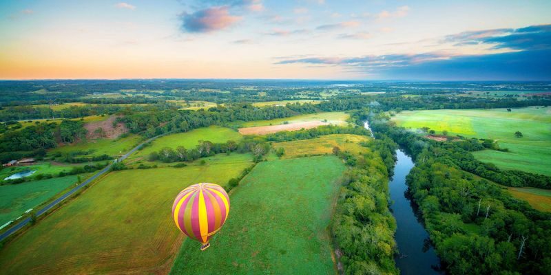 Hot Air Balloon Sunrise Flight in Camden Valley - From inflation to a gentle hour in the air