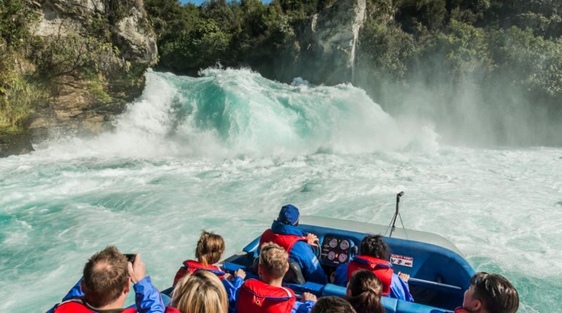 Huka Falls Jet Boat Ride Experience - The Waikato River Becomes the Ride
