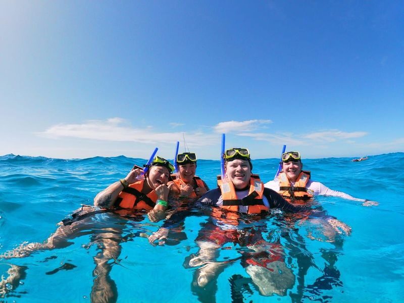 Isla Mujeres Catamaran tour with Open Bar & Buffet Lunch - Buffet lunch at the beach club