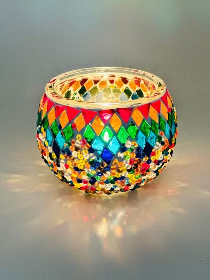 Istanbul: Mosaic Candle Holder Workshop - Design Your Own Light - Choosing your colors and getting started
