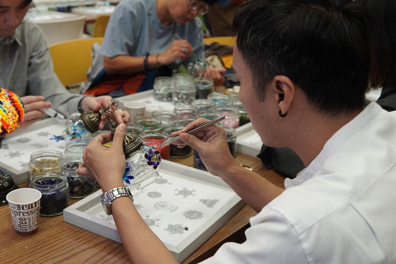 Istanbul: Traditional Mosaic Lamp Workshop - A Glowing Break - What happens at the worktable