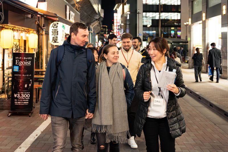 Japanese Food Experience Night Tour in Ueno - A guided evening, not a restaurant crawl on your own