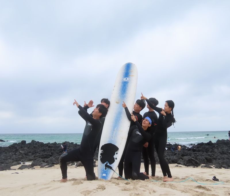 Jeju Aewol Gwakji Beach Surfing Lesson - Ninety minutes in the water is the heart of the session