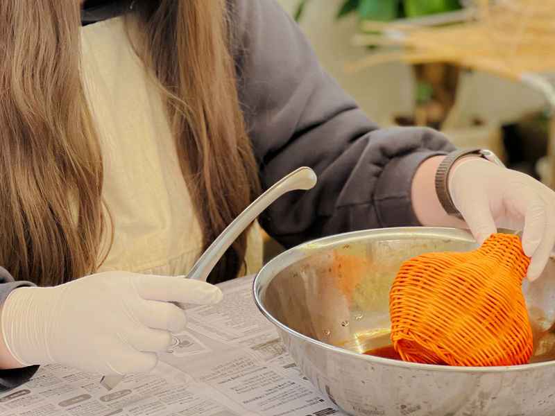 Jeju Hallabong Rattan Lamp Making Experience - From welcome tea to finished lamp
