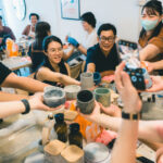 Jesmonite Workshop by Hey Decoupage - Morning marbling, afternoon terrazzo