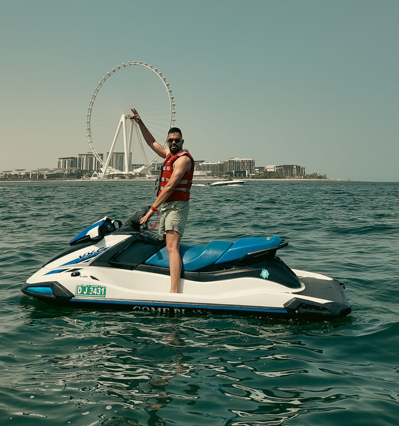 Jet Ski Adventure Experience in Dubai Harbour - From Dockmaster 1 to the coast