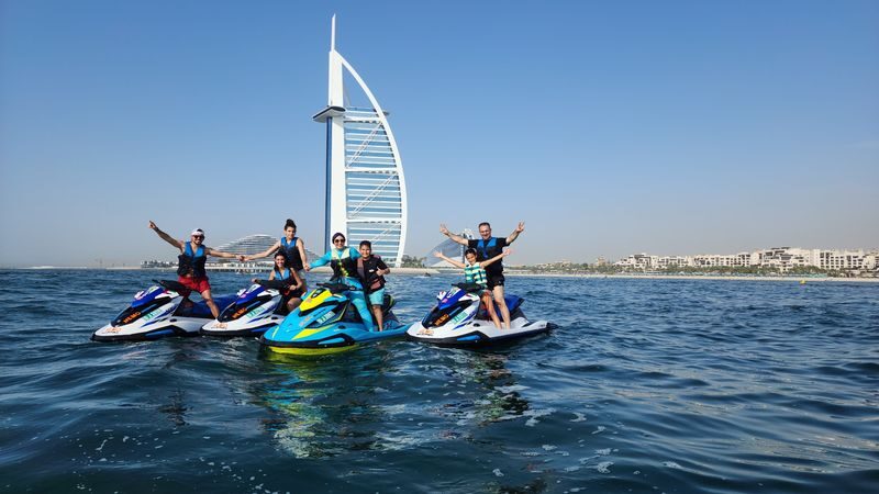Jet Ski Experience in Burj Al Arab with Media and Snacks - From registration to the first stretch of open water