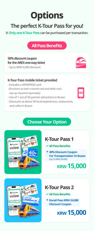 K-Tour Pass - Choosing your one free Busan attraction