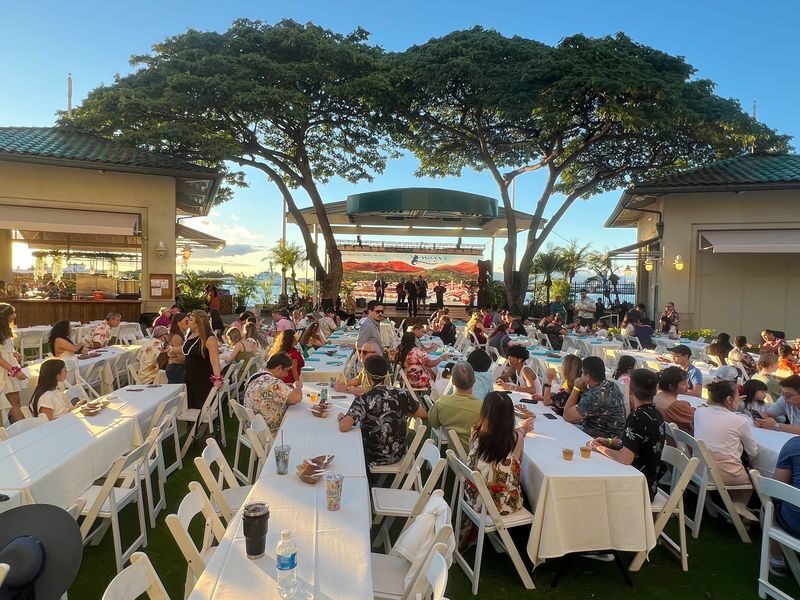 Ka Moana Luau Experience at Aloha Tower in Honolulu - A buffet with familiar island favorites