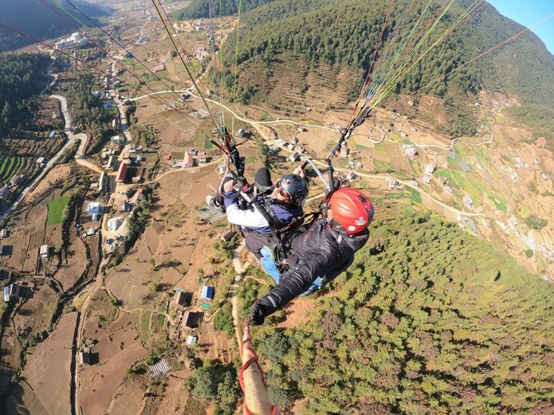Kathmandu: Tandem Paragliding with Valley Views & Pickup - The briefing, the pilot, and the first step into the air