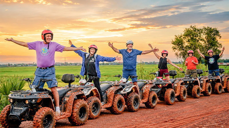 Khmer Village and Fish Farm ATV Tour - A temple stop with a local feel
