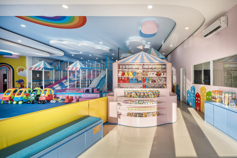 Kids SoHo Playground in Denpasar Bali - The play equipment, from slides to puzzles