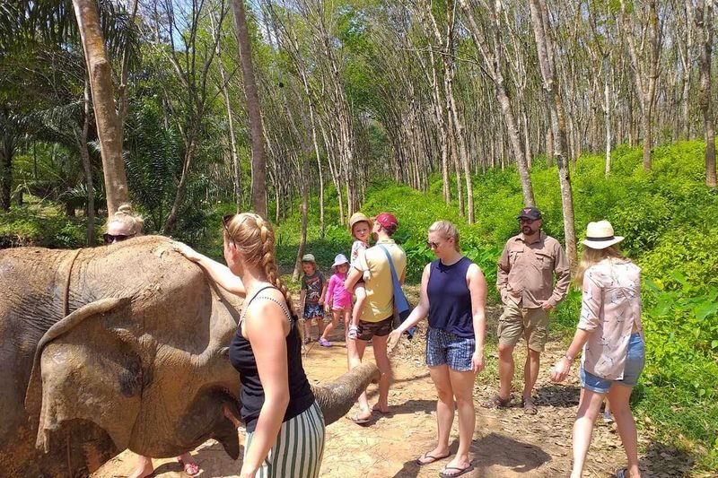 Krabi Elephant Care House with Huay Tho Waterfall - Getting Ready for the Elephant Visit