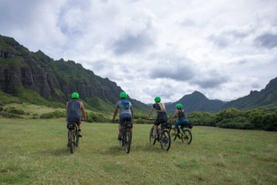 Kualoa Ranch Electric Mountain Bike Adventure Tour - The skills check comes before the views