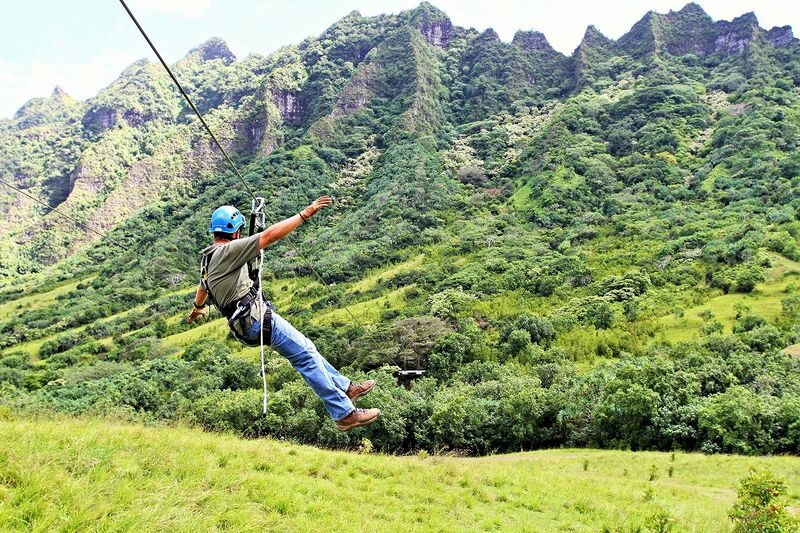 Kualoa Ranch Jurassic Valley Zipline Experience Tour - A scenic activity, not just a speed run