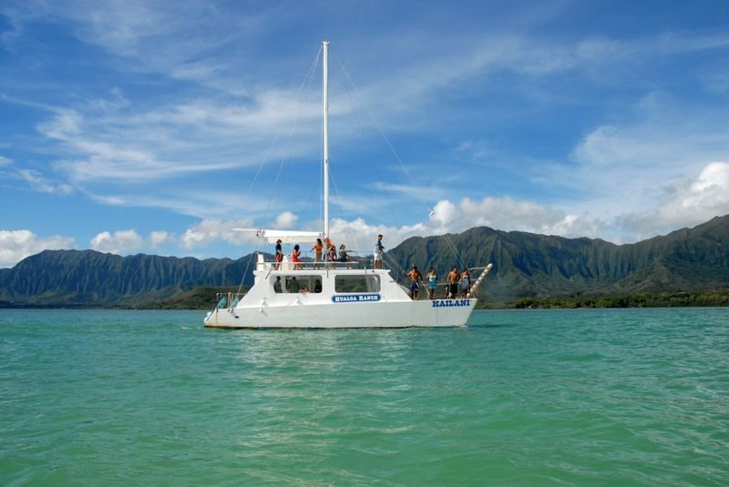 Kualoa Ranch Ocean Voyage and Fish Pond Experience - What you see from the catamaran