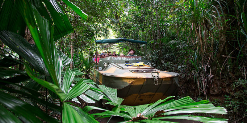 Kuranda Deluxe with Skyrail from Cairns - Rainforestation’s Army Duck and cultural program
