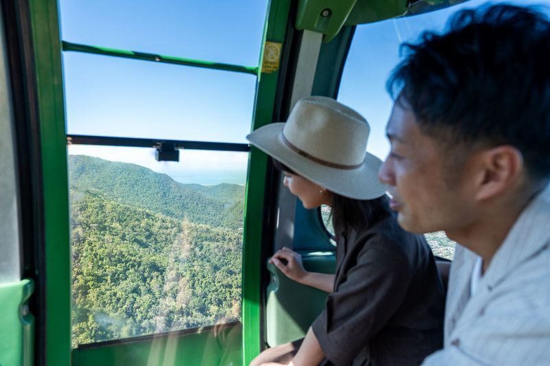 Kuranda, Skyrail and Scenic Rail Guided Day Tour with Transfers - Riding the Kuranda Scenic Rail uphill