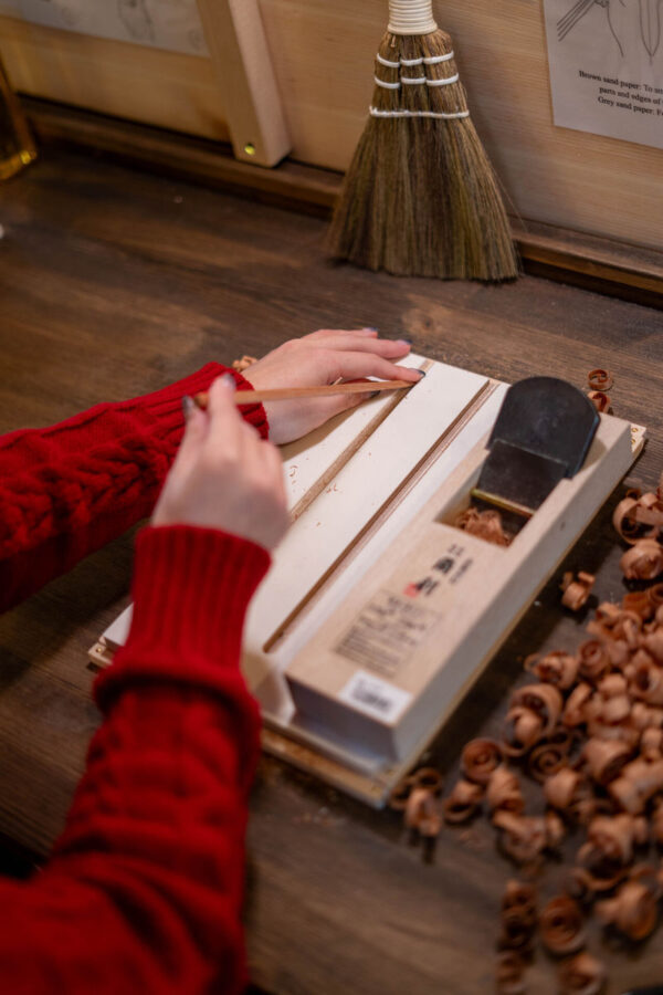 Kyoto: Gion Make Your Own Chopsticks with Engraving Option - From a blank piece of wood to finished chopsticks