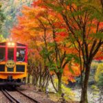 Kyoto Hozugawa River Boat Sagano Romantic Train Tour - Boarding the Sagano Romantic Train