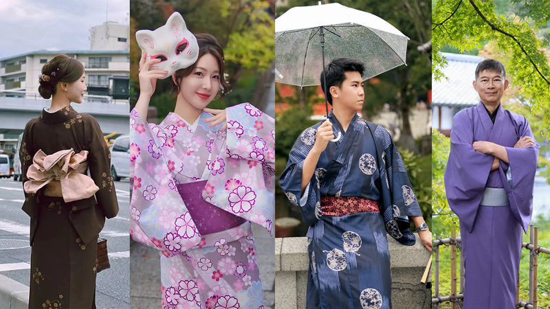 Kyoto Kimono Rental Experience (Optional Exquisite Hair Styling/Japanese Makeup/Photography) (Ookini Kiyomizu-dera Main Store) - Getting dressed and ready to go