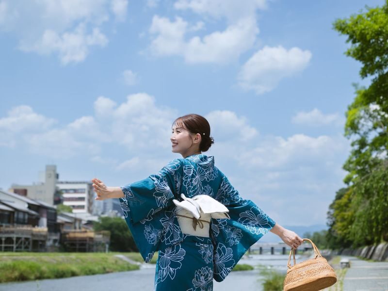Kyoto Premium Silk Kimono Rental - Authentic Experience with Full-Set & Hair Styling - Getting dressed at TekuTeku Kyoto Karasuma