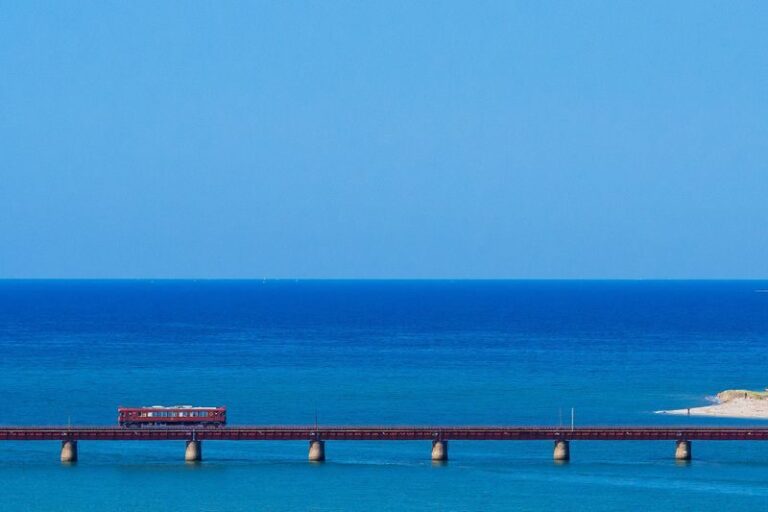 Kyoto: Tango Railway Sea Train & Amanohashidate & Ine Boathouse Cruise Day Trip (From Osaka) - Amanohashidate: A Sandbar Seen From Above